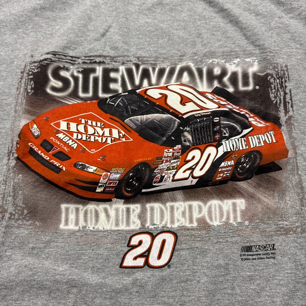 Vintage 2003 Tony Stewart Nascar Racing Home Depot T Shirt Chase Authentics - Picture 5 of 5